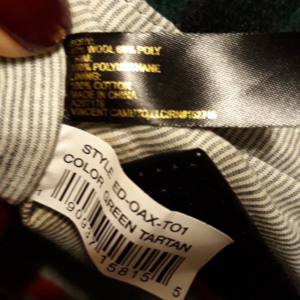 Ellen DeGeneres Green Tartan Oax Tote - Picture 12 of 14